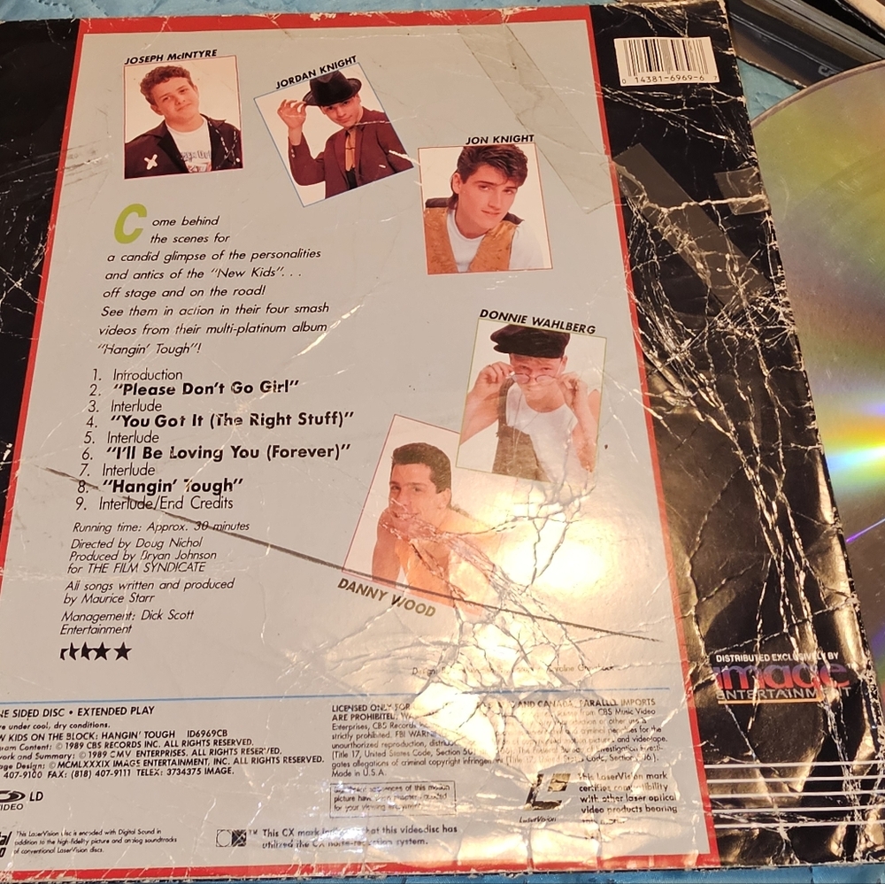 New Kids on the Block - Hangin' Tough Live 1989 Laserdisc LD‎ NTSC ID6960CB - Picture 4 of 6